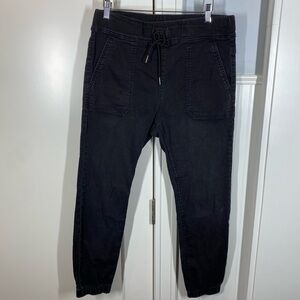 Bevy Flog Shely charcoal‎ black gray Grey Denim jogger pants size 30